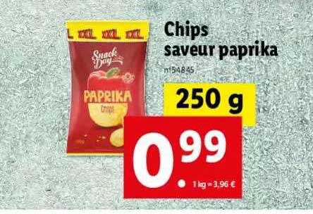 chips saveur paprika snack day
