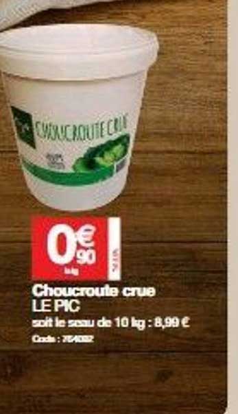 choucroute crue le pic