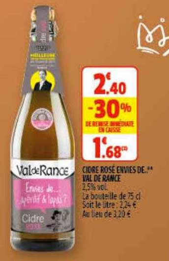 cidre rosé envies de... val de rance
