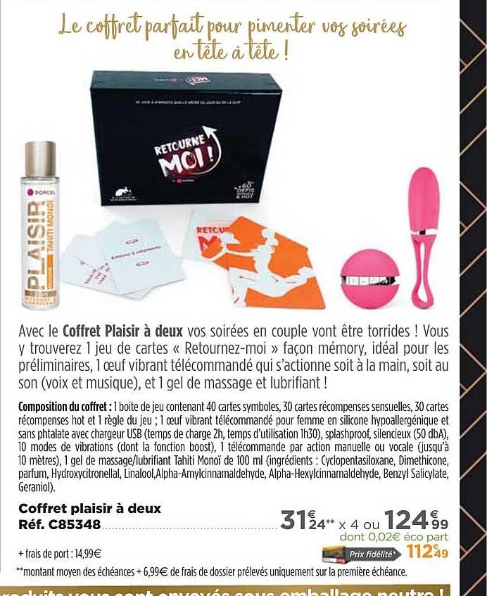 coffret plaisir à deux