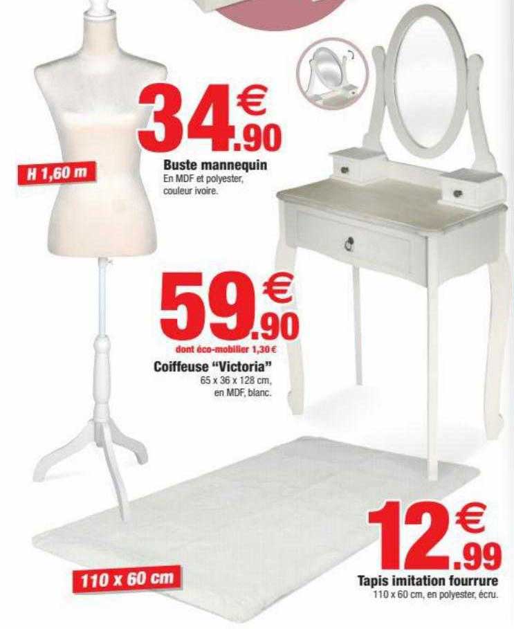 Coiffeuse "victoria", Tapis Imitation Fourrure