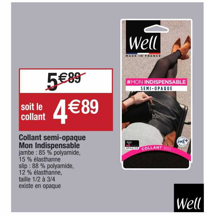 collant semi-opaque mon indispensable well