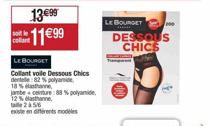 collant voile dessous chics le bourget