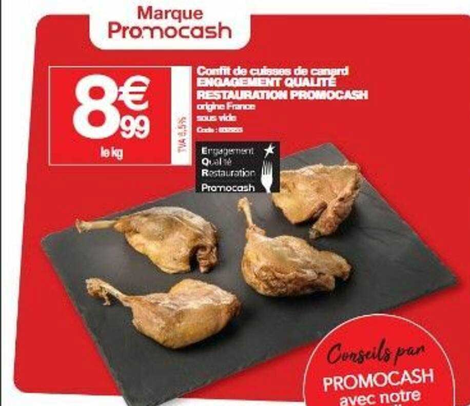 confit de cuisses de canard engagement qualité restauration promocash