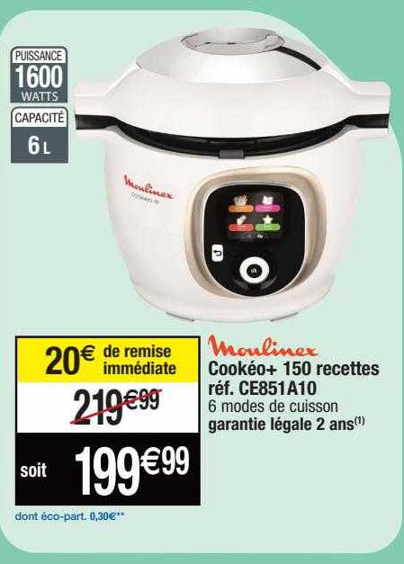 Cookéo+ 150 Recettes Moulinex