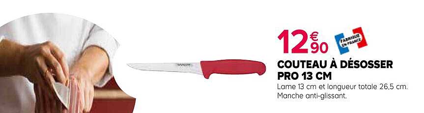 couteau à désosser pro 13 cm