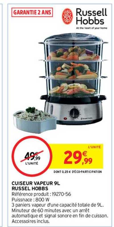 Cuiseur Vapeur 9l Russell Hobbs