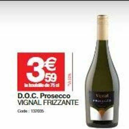 d.o.c prosecco vignal frizzante