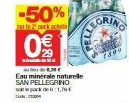 eau minérale naturelle san pellegrino