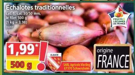 échalotes traditionnelles
