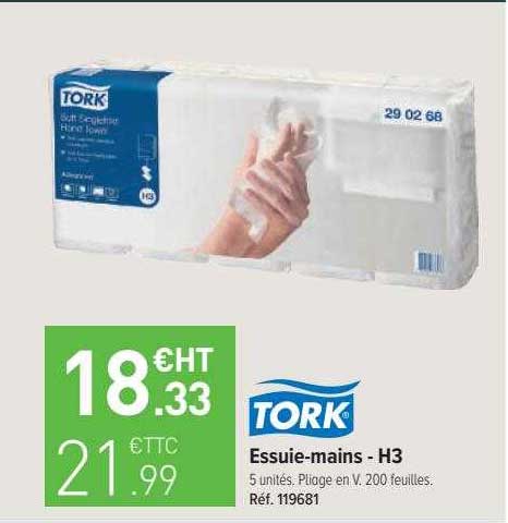 essuie-mains - h3 tork