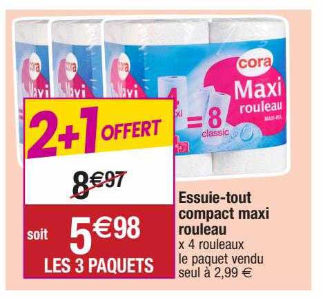 essuie-tout compact maxi rouleau