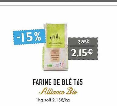 farine de blé t65 alliance bio
