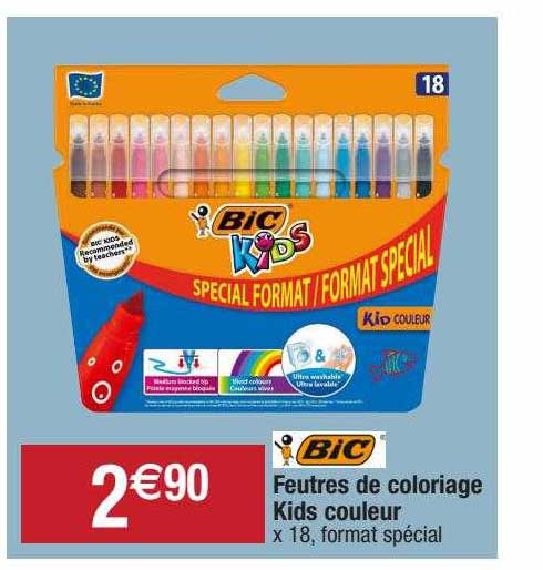 Feutres De Coloriage Kids Couleur Bic