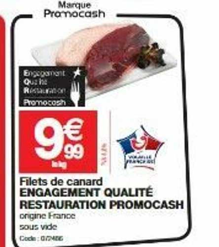 filets de canard engagement qualité restauration promocash