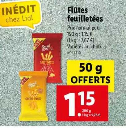 flûtes feuilletées snack day