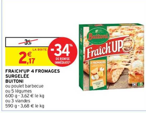 fraîch'up 4 fromages surgelée buitoni