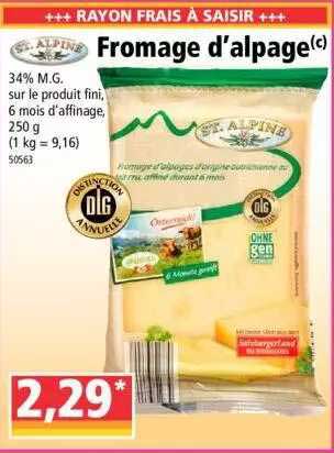 fromage d'alpage st. alpine