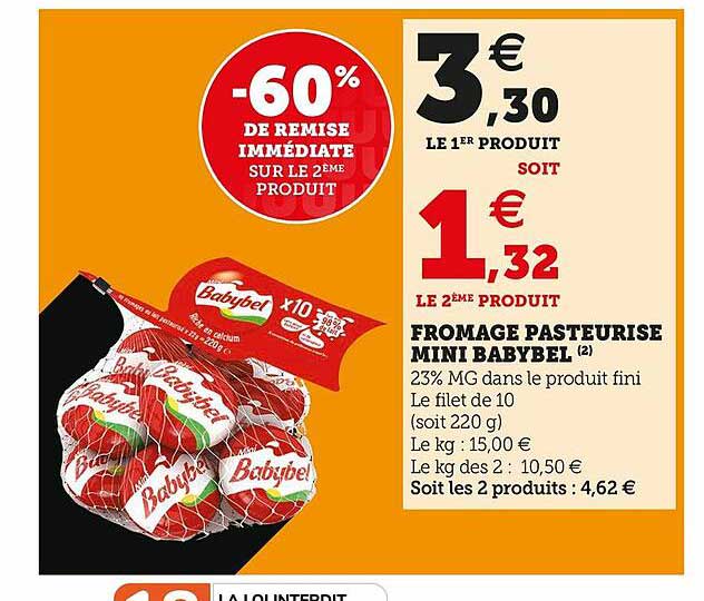 Fromage Pasteurisé Mini Babybel