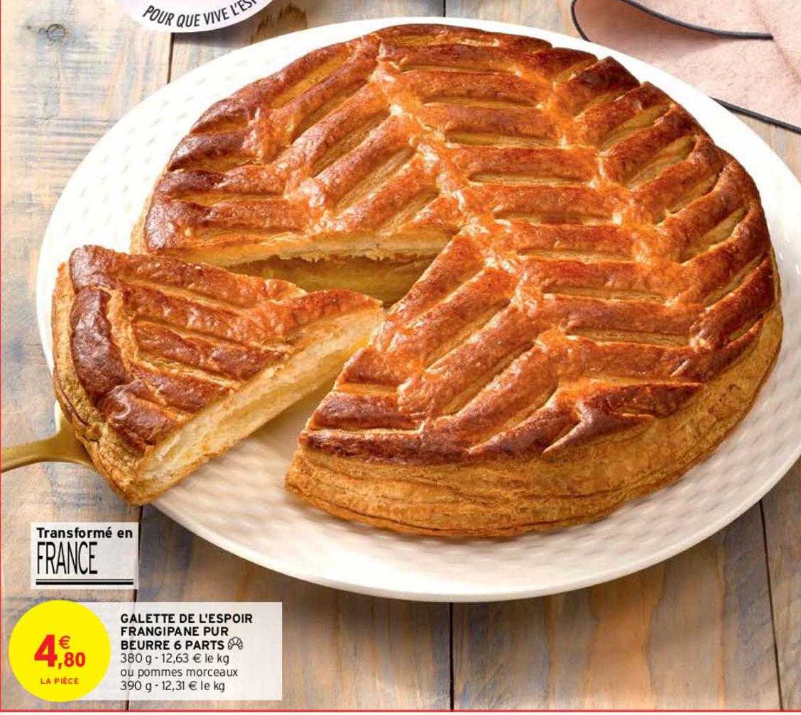 galette de l'espoir frangipane pur beurre 6 parts