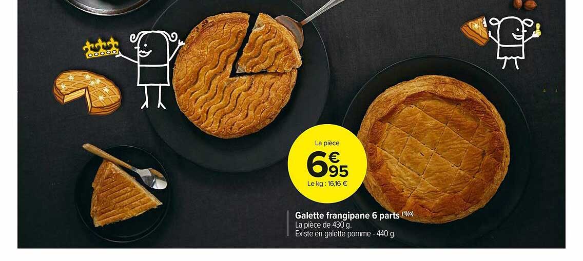 galette frangipane 6 parts