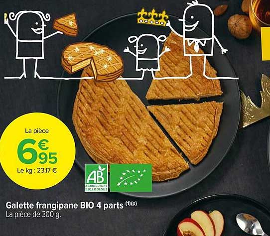 galette frangipane bio 4 parts