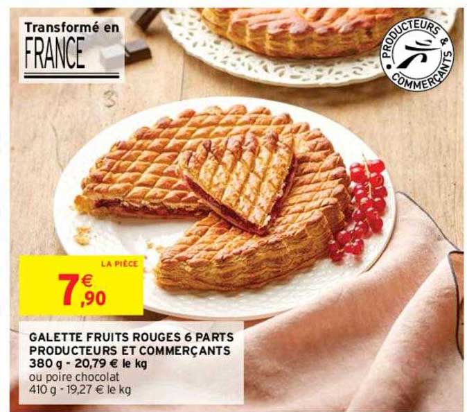 galette fruits rouges 6 parts producteur et commerçants