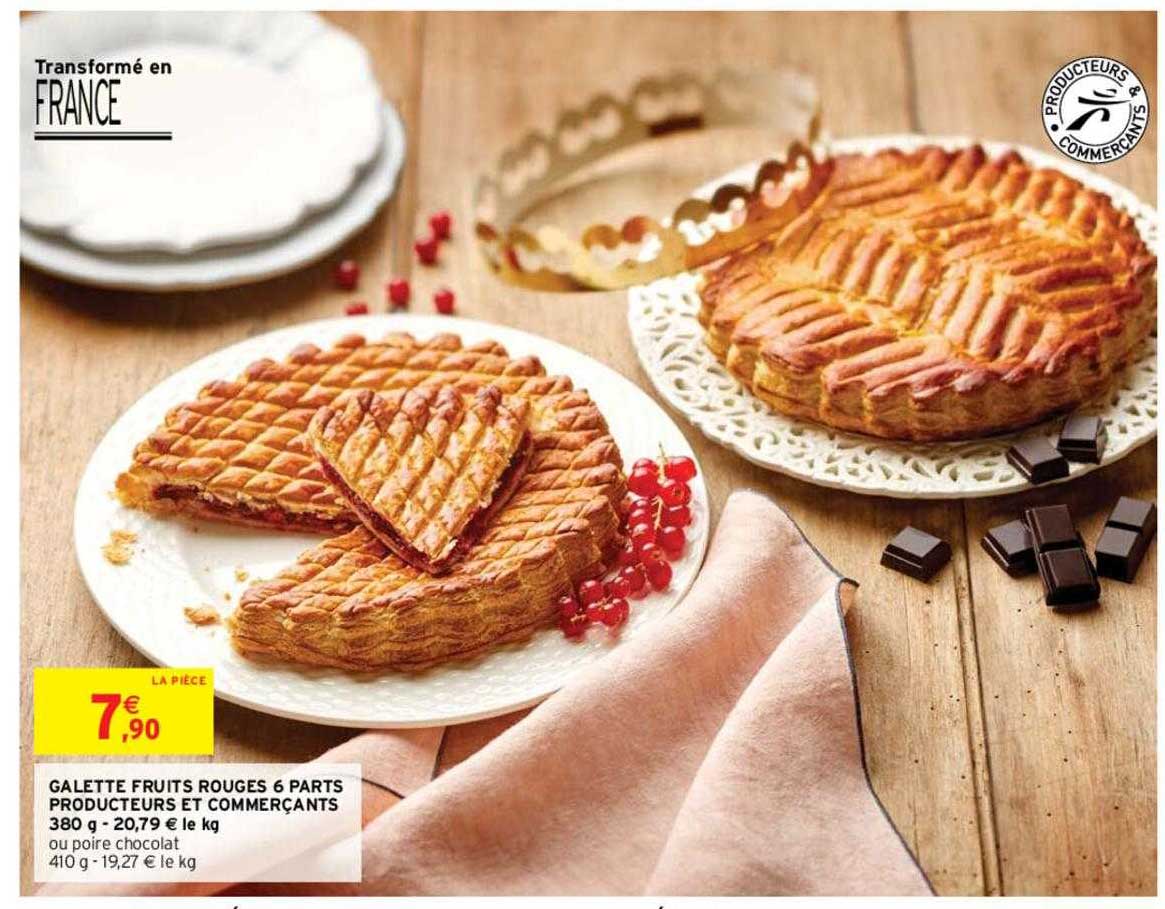 galette fruits rouges 6 parts producteurs et commerçants