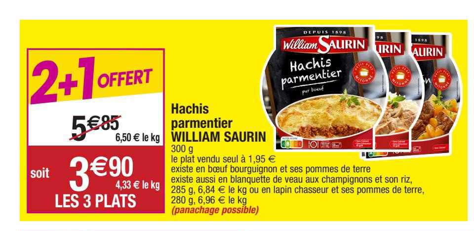 hachis parmentier william saurin