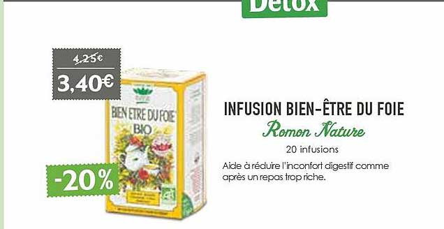 infusion bien-être du foie romon nature