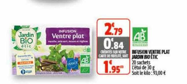 infusion ventre plat jardin bio étic