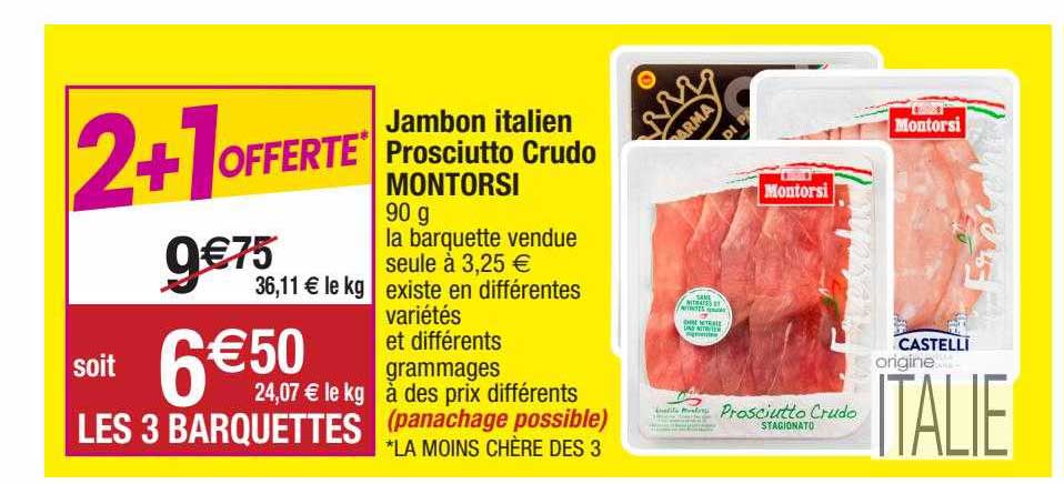 jambon italien rosciutto crudo montorsi