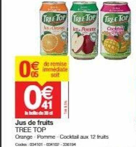 jus de fruits tree top