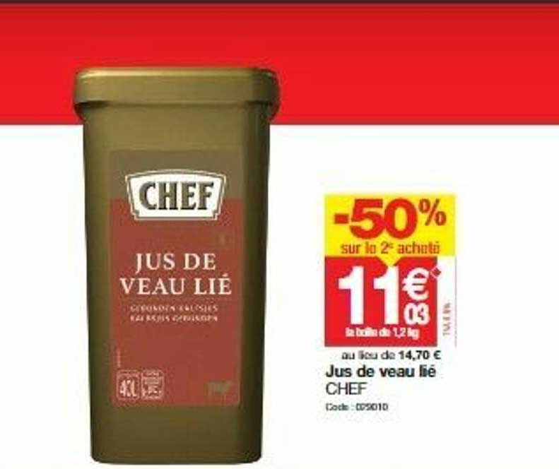 jus de veau lié chef