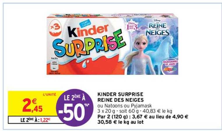 kinder surprise reine des neiges