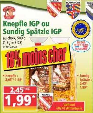 Knepfle Igp Ou Sundig Spätzle Igp