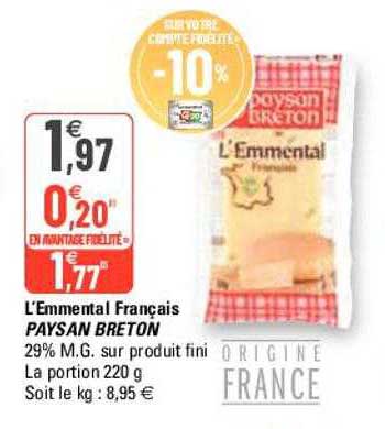 l'emmental français paysan breton