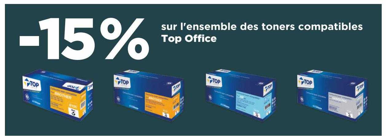 l'ensemble des toners compatibles top office