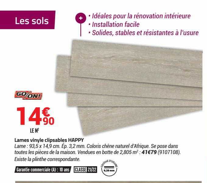 lames vinyle clipsables happy go-on!