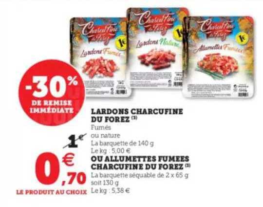 Lardons Charcufine Du Forez Ou Allumettes Fumées Charcufine Du Forez