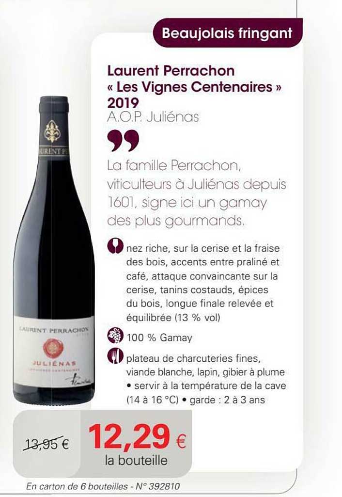 laurent perrachon «les vignes centenaires» 2019