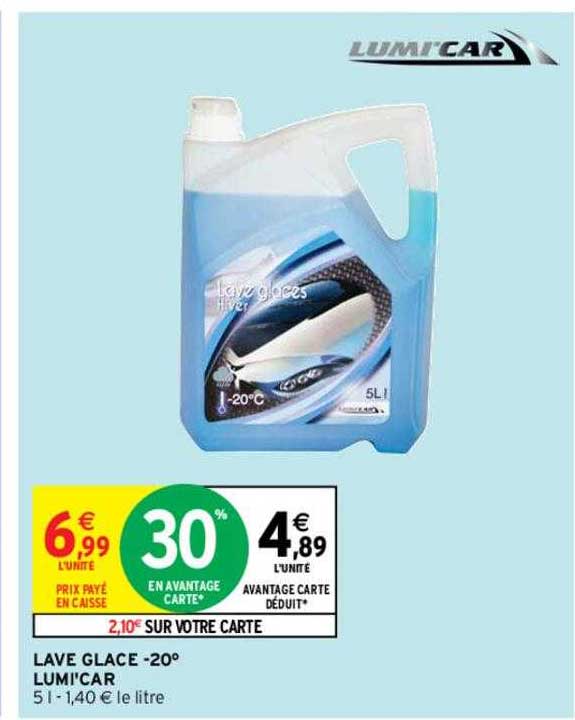 lave glace -20° lumi'car