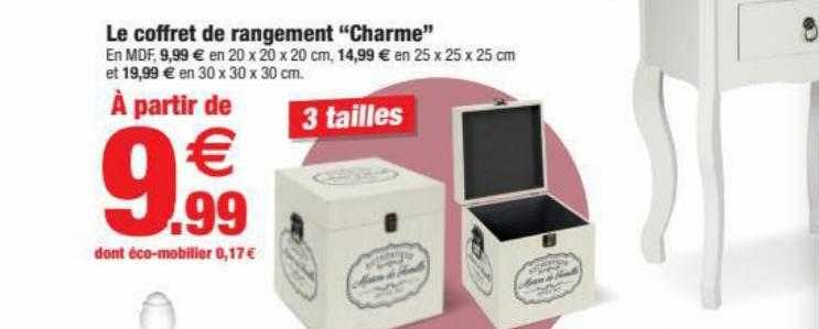 le coffret de rangement "charme"