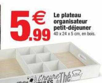 le plateau organisateur petit-déjeuner