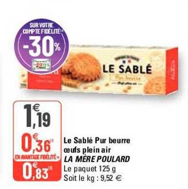 le sablé pur beurre oeufs plein air la mère poulard