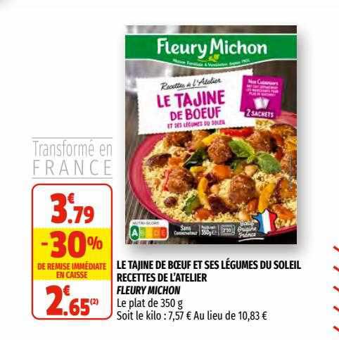 le tajine de bœuf et ses légumes du soleil recettes de l'atelier fleury michon