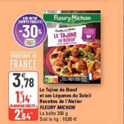 le tajine de bœuf et ses légumes du soleil recettes de l'atelier fleury michon