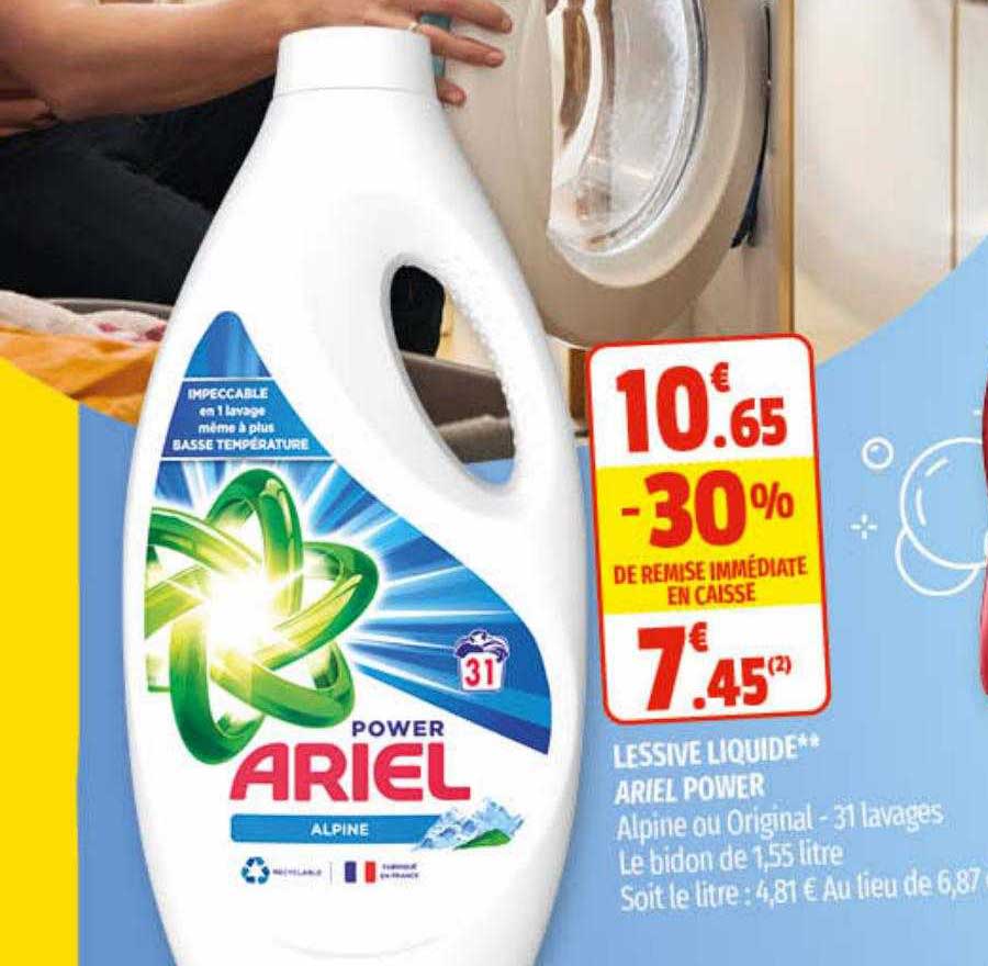 Lessive Liquide** Ariel Power