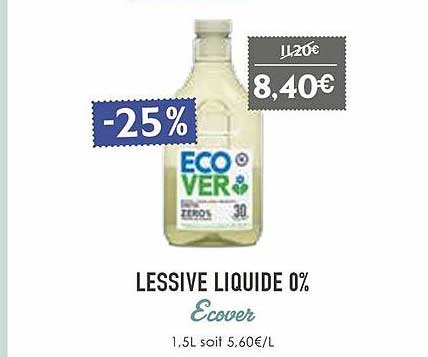 lessive liquide 0% ecover