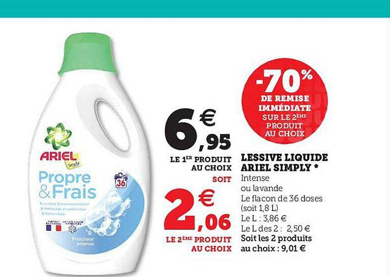 lessive liquide ariel simply